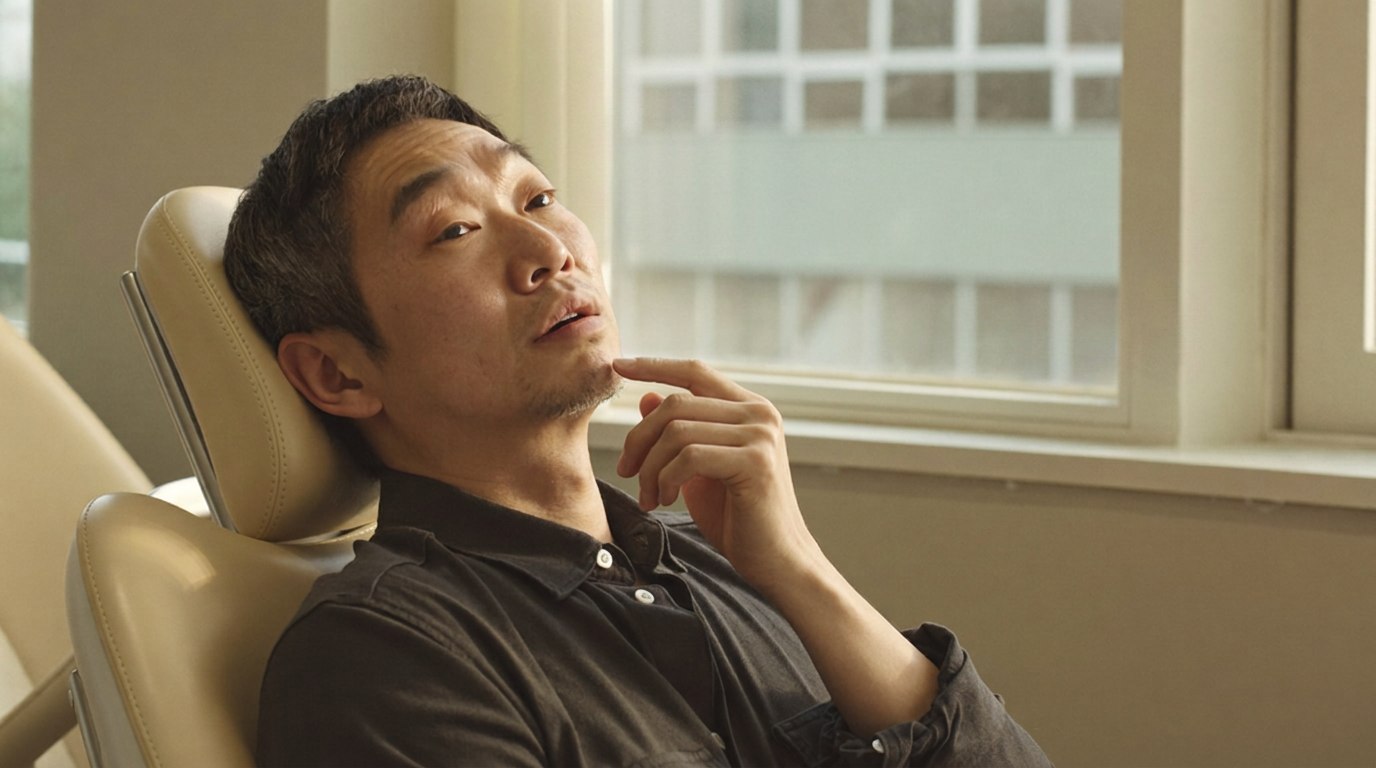 임플란트 가격 견적을 상담받는 환자
